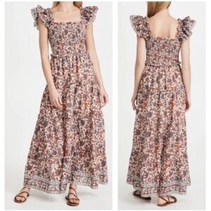 Love the Label Anthropologie Fredrika Smocked Maxi Dress